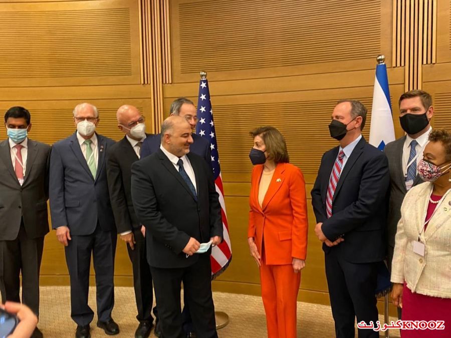 منصور عباس يلتقي بـ نانسي بيلوسي